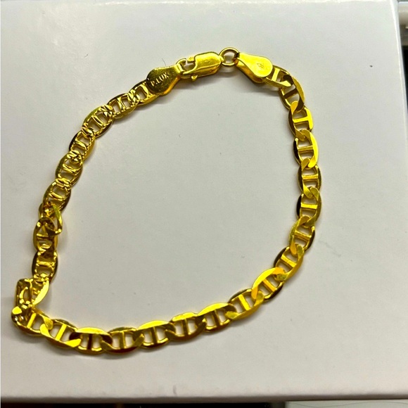 Elegant  Gold 925 Sterling silver bracelet - Picture 1 of 6